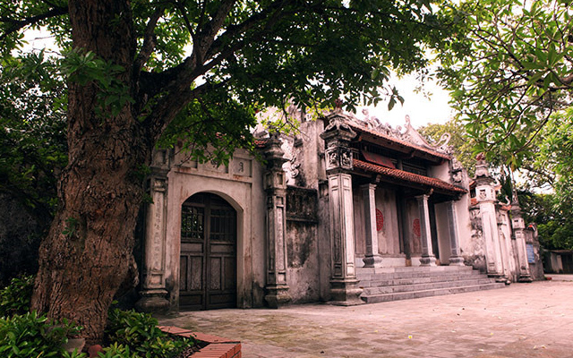Chùa Bà Đanh mang đậm nét kiến trúc Bắc Bộ.