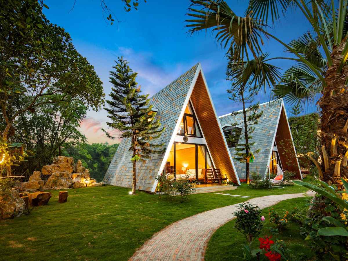 Bai Dinh Garden Resort and Spa với thiết kế tam giác đặc biệt. (Nguồn: Sưu tầm)