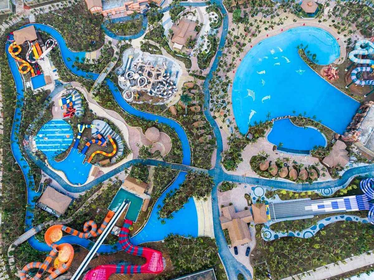 Toàn cảnh khu vui chơi công viên nước Sun World Ha Nam. (Nguồn: sưu tầm)