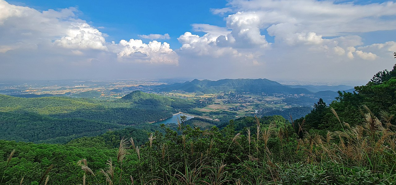 Thiên nhiên xanh mát của núi Hàm Lợn.