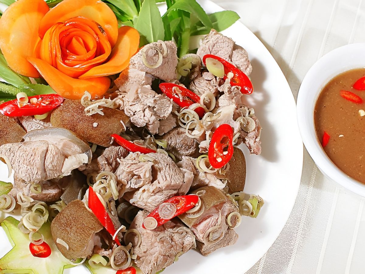 Dê tái chanh đem lại vị tươi ngọt hòa quyện thanh mát.