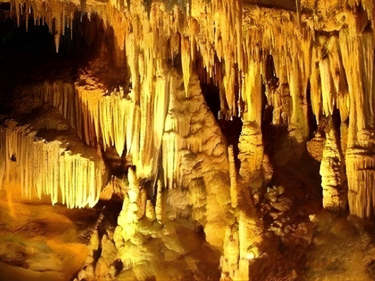 Hệ thống thạch nhũ tại hang Si Tràng An.
