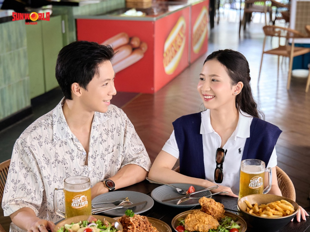 Du khách có thể thưởng thức bữa ăn sau khoảng thời gian vui chơi ngay tại Sun World Ha Nam.&nbsp;