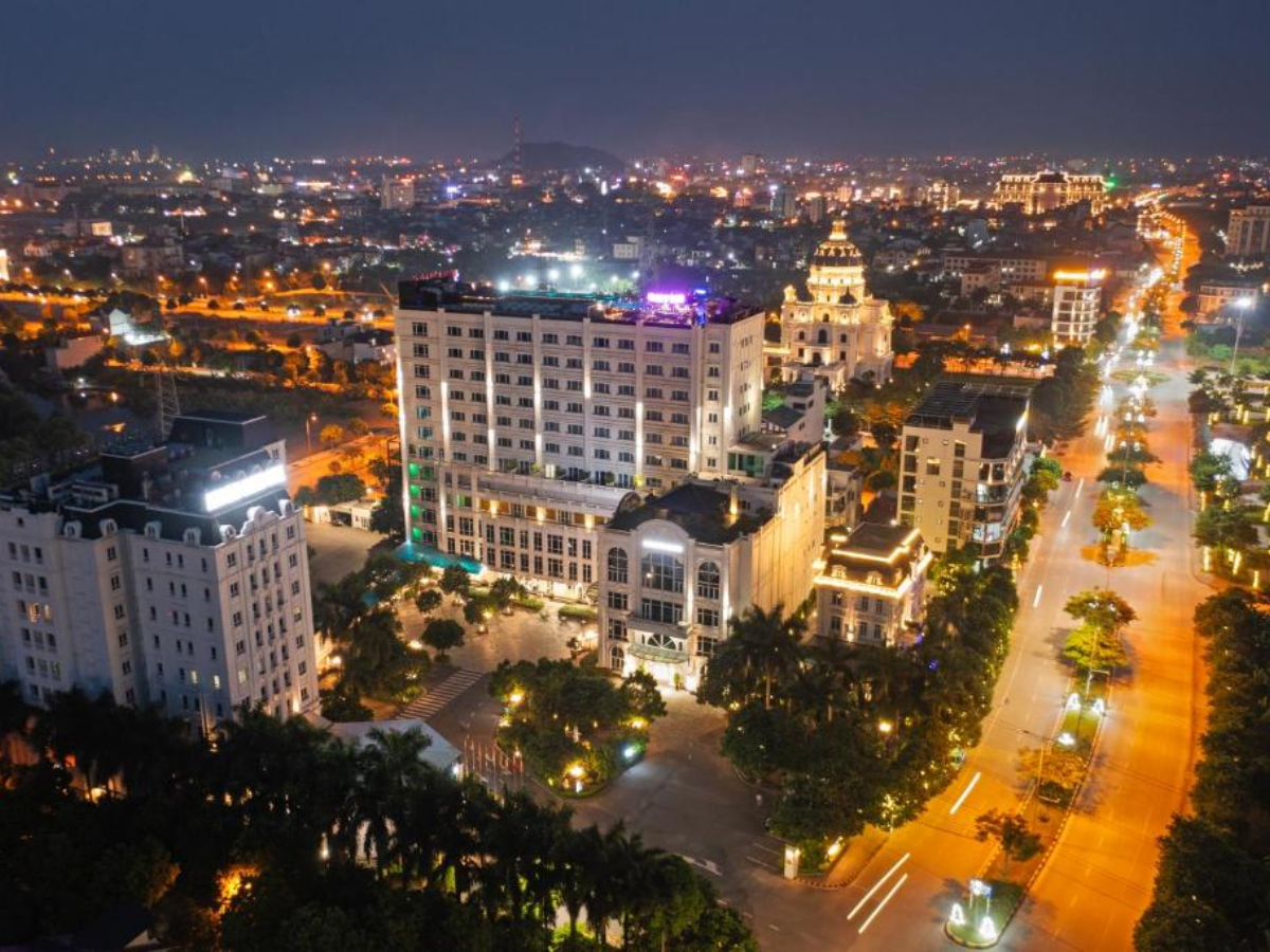 Toàn cảnh Ninh Binh Legend Hotel nhìn từ trên cao. (Nguồn: Sưu tầm)