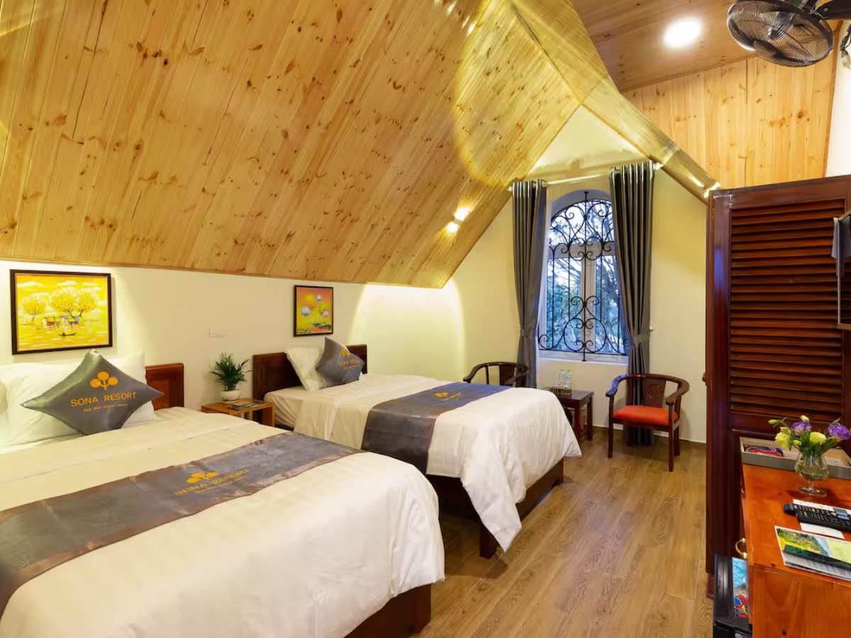 Resort có nhiều hạng phòng cho du khách lựa chọn phù hợp với nhu cầu. (Nguồn: Sưu tầm)