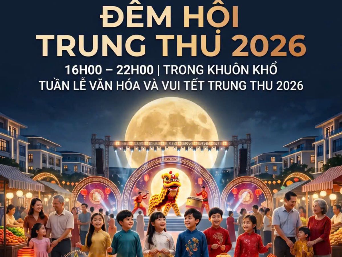 Hình ảnh minh họa không gian Tuần lễ Văn hóa và Vui Tết Trung thu 2026 tại Sun Urban City. (Nguồn: Sưu tầm)