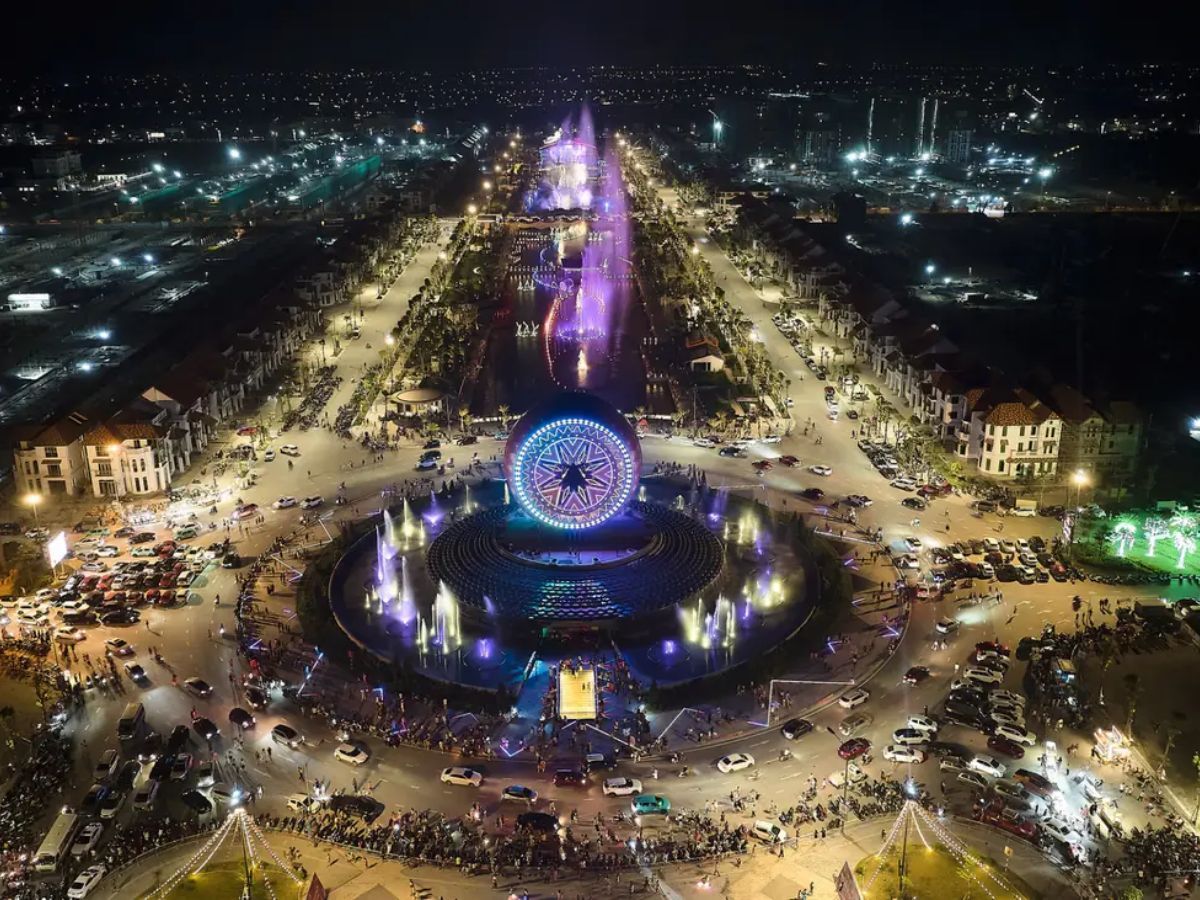 Sun Urban City với không gian đô thị về đêm. (Nguồn: Sưu tầm).