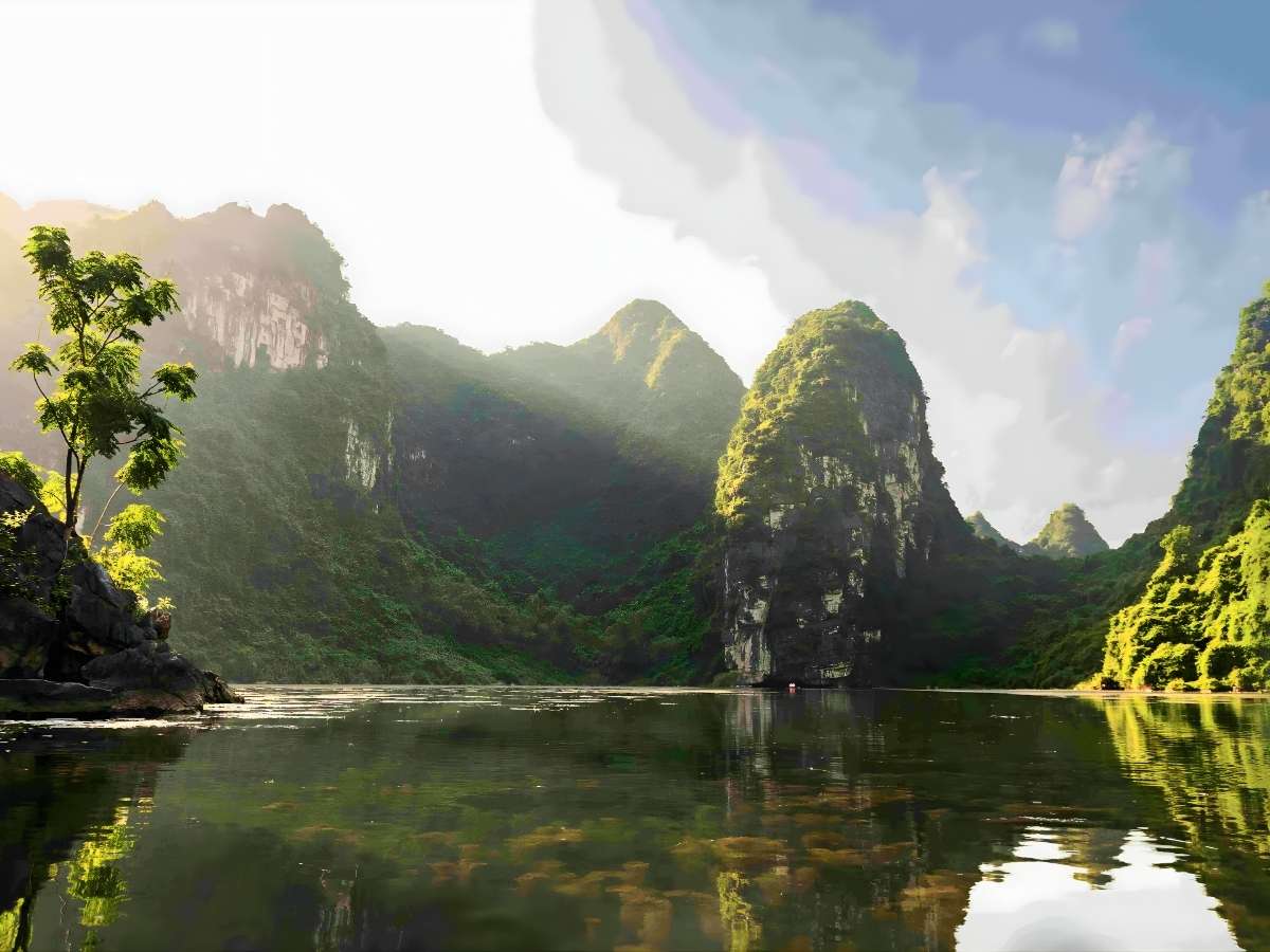 Tràng An là quần thể di sản với hang động xuyên núi. (Nguồn: Sưu tầm)