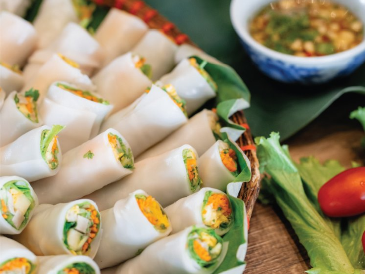 Nhà hàng phục vụ các món ăn chay phong phú. (Nguồn: Sưu tầm)
