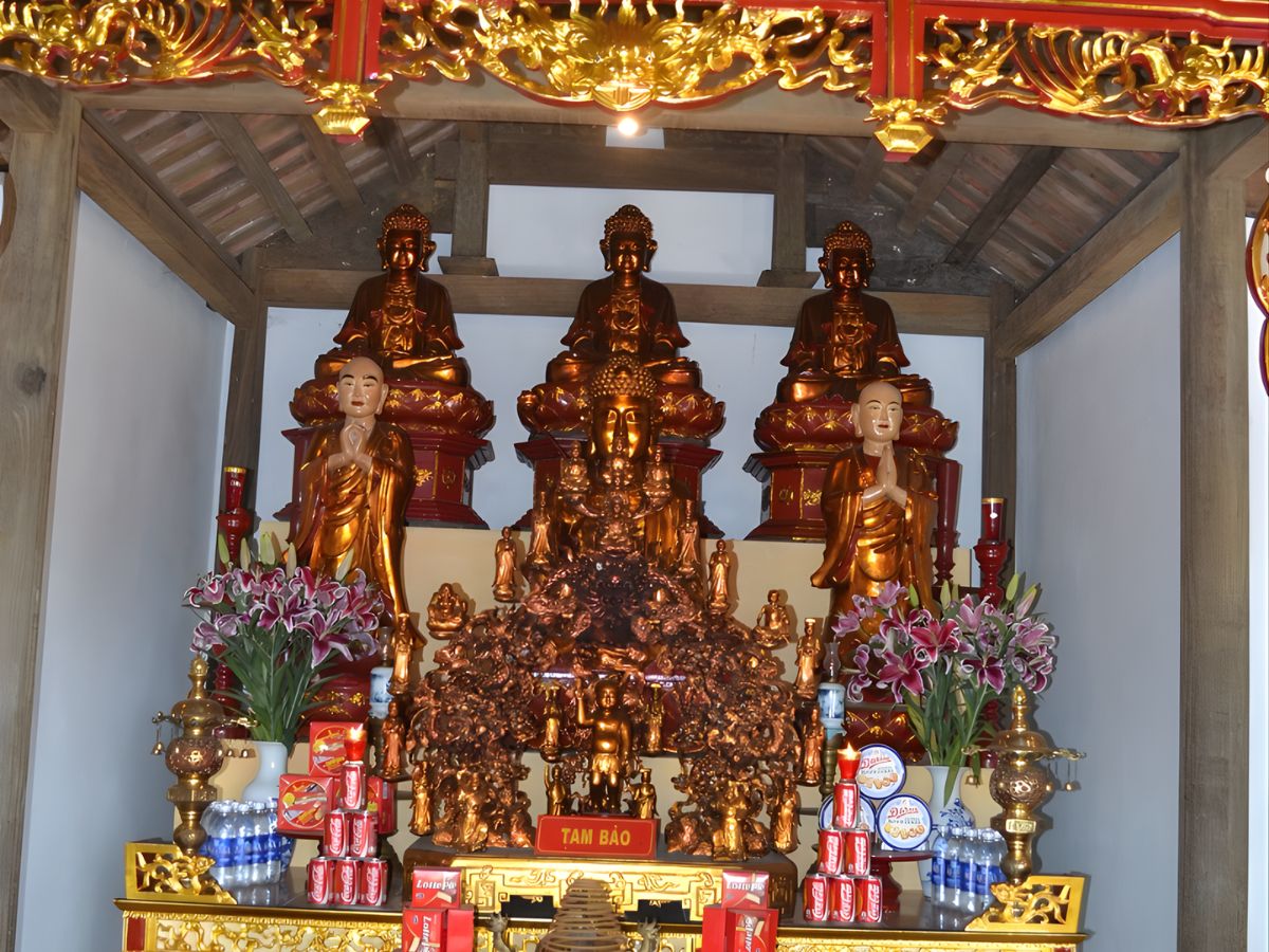 Thượng điện chùa Lạc Khoái. (Nguồn: Sưu tầm)
