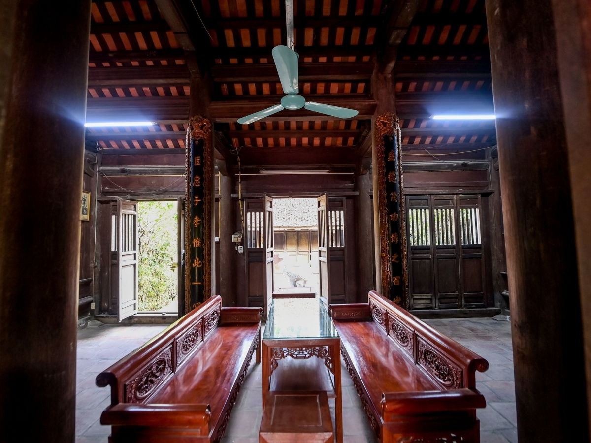 Kiến trúc bằng gỗ đậm chất Bắc Bộ của từ đường Nguyễn Khuyến