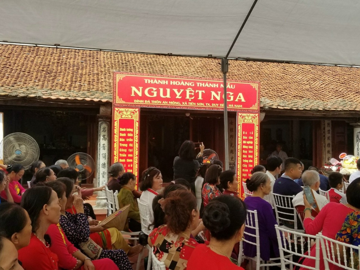 Đình đá Tiên Phong là trung tâm sinh hoạt tín ngưỡng của người dân thôn An Mông