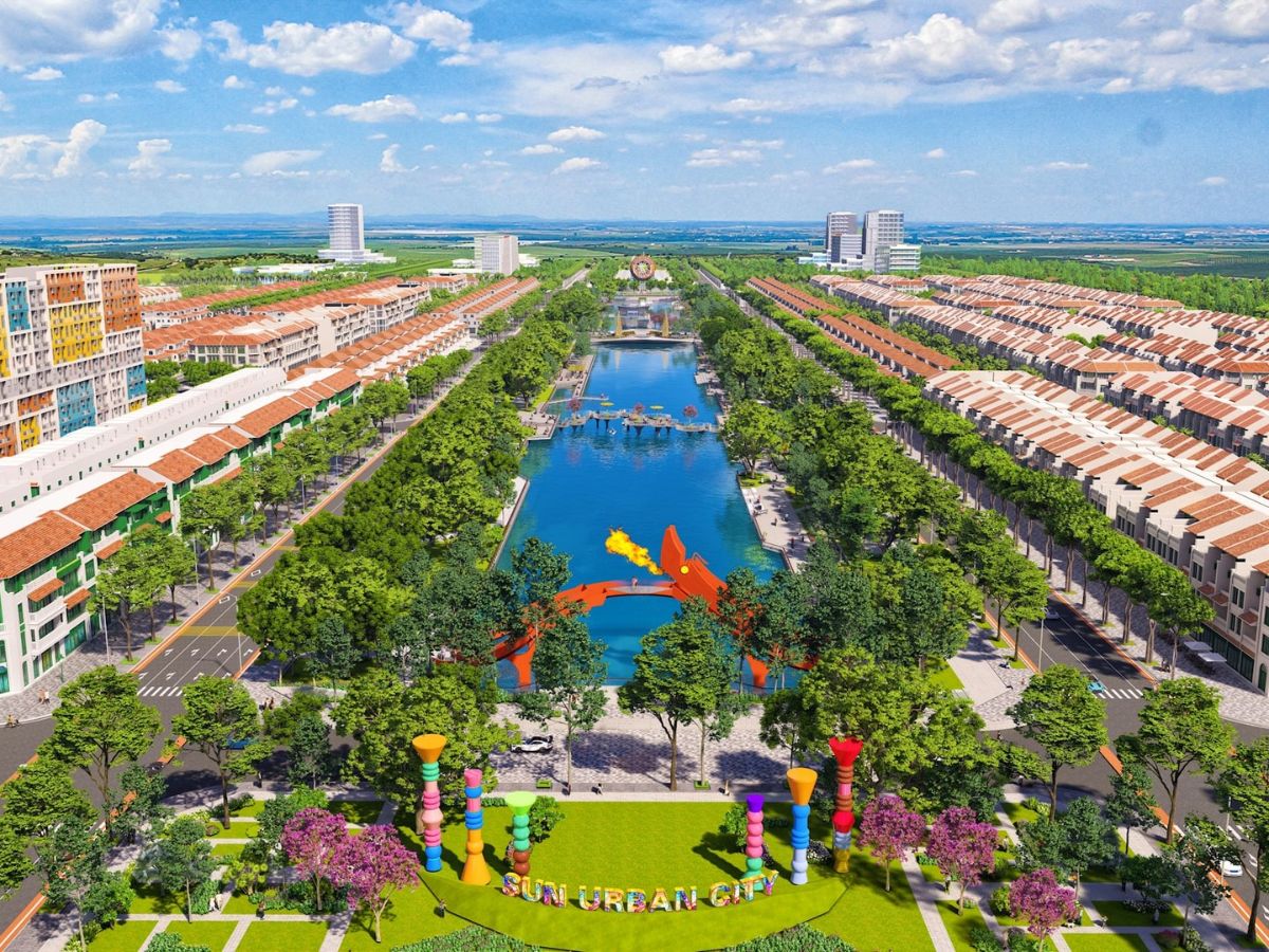 Đi dạo, thư giãn tại khu đô thị Sun Urban City.