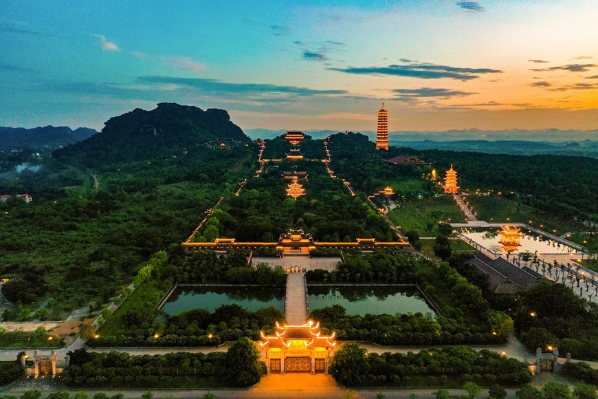 Chùa Bái Đính linh thiêng và hùng vĩ. (Nguồn: Sưu tầm)